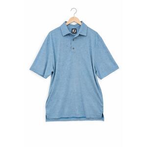 Footjoy Mens L Blue Striped Golf Polo Shirt